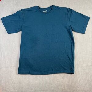 Duluth Trading Co Large Teal Thick Heavyweight Men's Blue T-Shirt